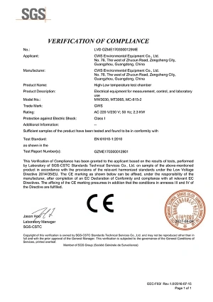 Mini (220В MC) - Сертификат LVD